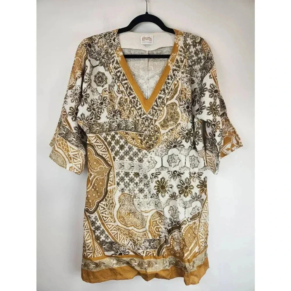 Maryan Mehlhorn Swim Coverup Dress Tunic Size Medium.